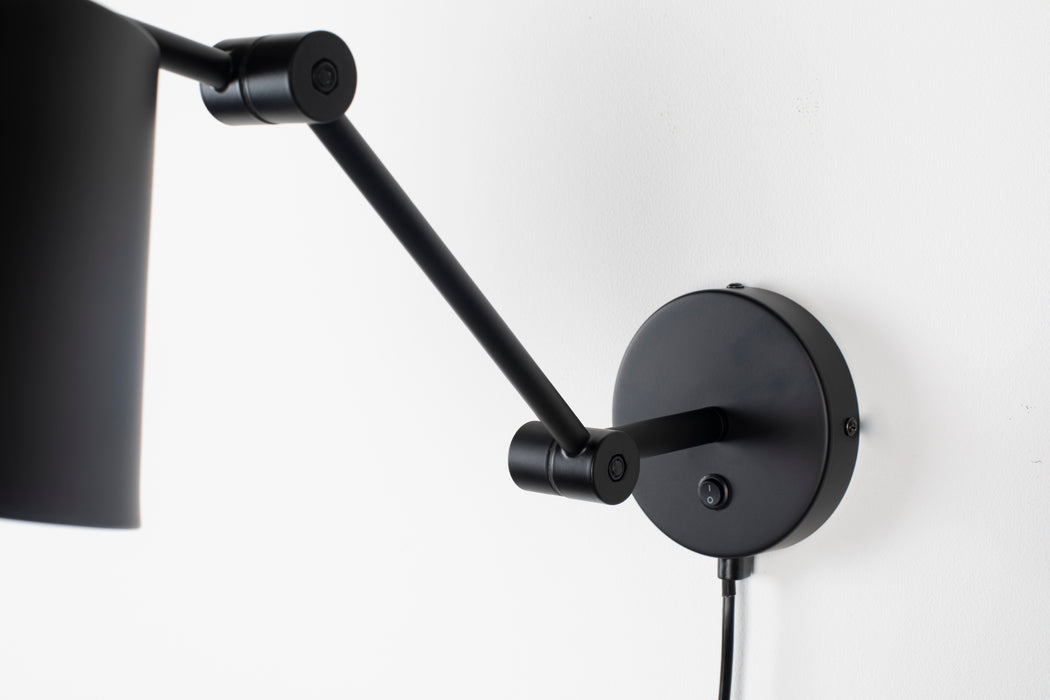 Wandlamp Hajo Metaal Zwart 52.5x16 cm E27-Tafellampen-Creating Home