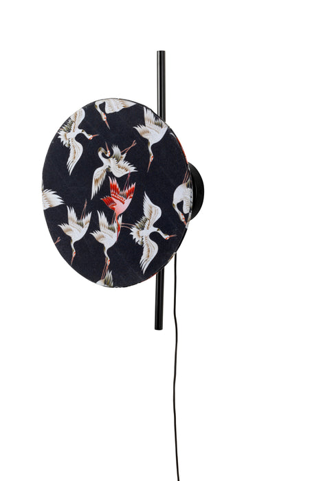 Wandlamp Jaylee Metaal Zwart 21x31 cm E27-Tafellampen-Creating Home