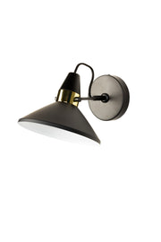 Wandlamp Jona Tijdloze Iron Zwart 19.5x19.5x15 cm-Wandlampen-Creating Home