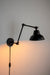 Wandlamp Knik Naar Iron Zwart 17x17x70 cm-Wandlampen-Creating Home