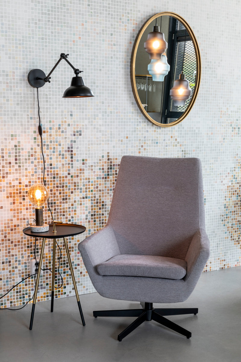 Wandlamp Knik Naar Iron Zwart 17x17x70 cm-Wandlampen-Creating Home