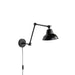 Wandlamp Knik Naar Iron Zwart 17x17x70 cm-Wandlampen-Creating Home