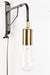 Wandlamp Lasse Draaiarm Iron Zwart 38x4x23.5 cm-Wandlampen-Creating Home