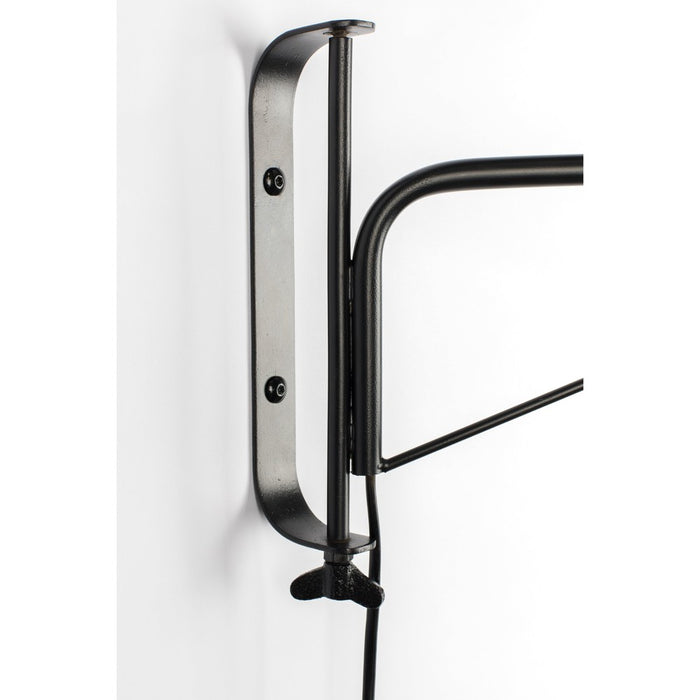 Wandlamp Lasse Metaal Zwart 38x4 cm E27-Tafellampen-Creating Home