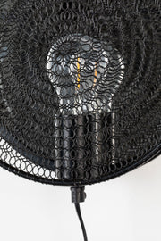 Wandlamp Lea Mooi Metal Zwart 25.5x25.5x11 cm-Wandlampen-Creating Home