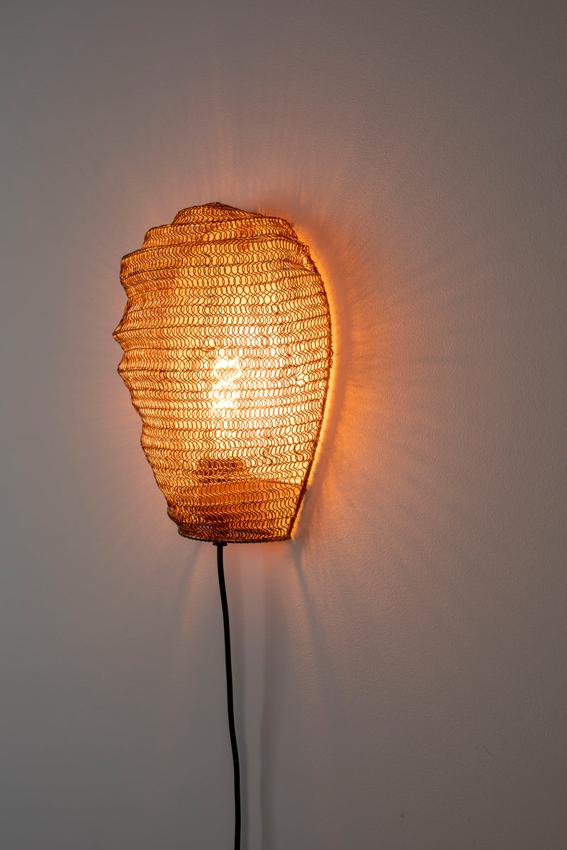 Wandlamp Lena Kun Metal Goud 31x24x12 cm-Wandlampen-Creating Home