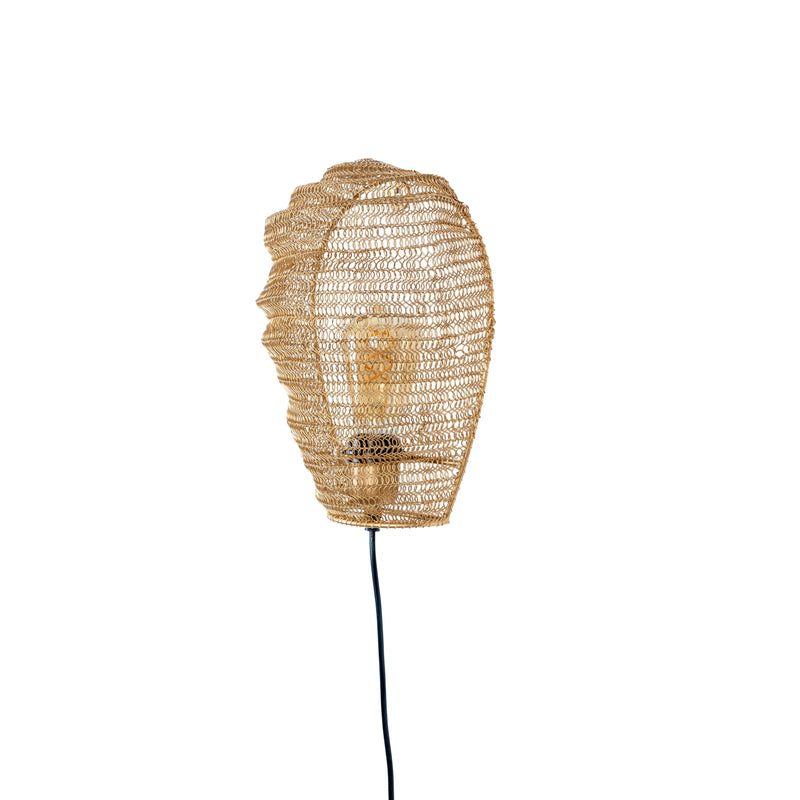 Wandlamp Lena Kun Metal Goud 31x24x12 cm-Wandlampen-Creating Home