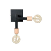 Wandlamp Loco Karakteristieke Metaal Zwart 14x25x27 cm-Wandlampen-LABEL51
