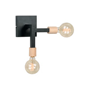Wandlamp Loco Karakteristieke Metaal Zwart 14x25x27 cm-Wandlampen-LABEL51