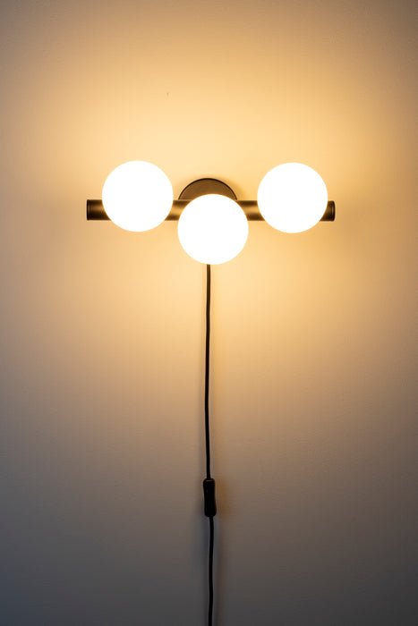 Wandlamp Monica Aanwinst Glass Wit 18.5x38x15 cm-Wandlampen-Creating Home