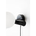 Wandlamp Monica Aanwinst Glass Wit 18.5x38x15 cm-Wandlampen-Creating Home