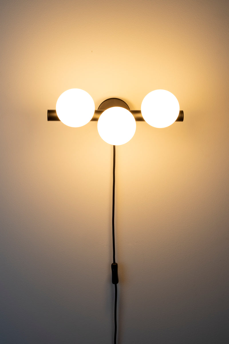 Wandlamp Monica Aanwinst Glass Wit 18.5x38x15 cm-Wandlampen-Creating Home