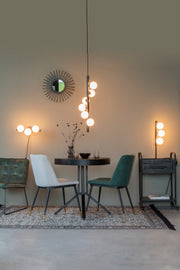 Wandlamp Monica Aanwinst Glass Wit 18.5x38x15 cm-Wandlampen-Creating Home