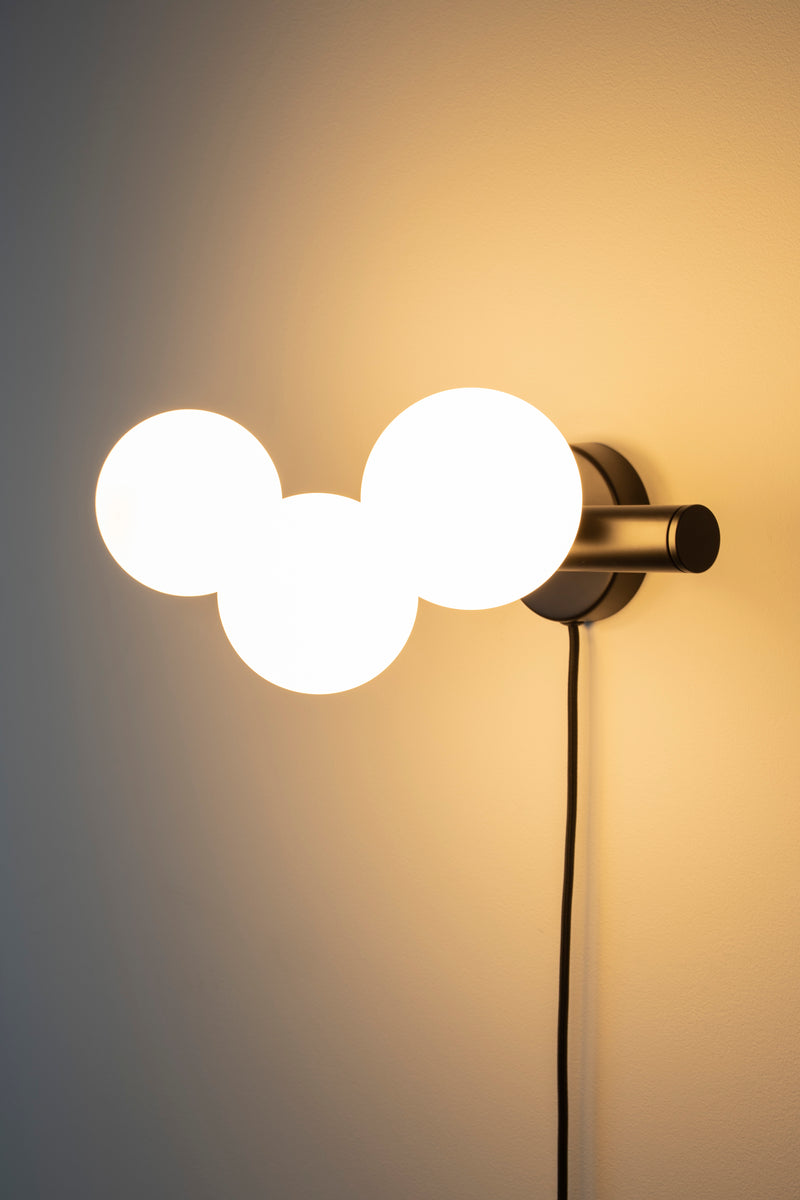 Wandlamp Monica Aanwinst Glass Wit 18.5x38x15 cm-Wandlampen-Creating Home