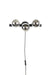 Wandlamp Monica Aanwinst Glass Zwart 18.5x38x15 cm-Wandlampen-Creating Home