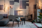 Wandlamp Monica Aanwinst Glass Zwart 18.5x38x15 cm-Wandlampen-Creating Home