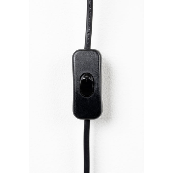 Wandlamp Naam Jaylee Metal Zwart 20x31x71 cm-Tafellampen-Creating Home