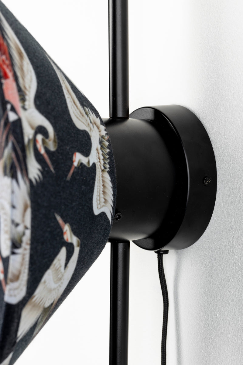 Wandlamp Naam Jaylee Metal Zwart 21x31x52 cm-Wandlampen-Creating Home
