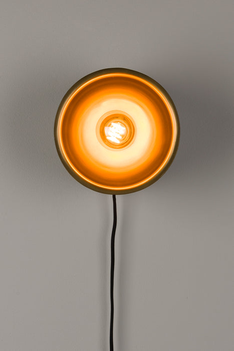 Wandlamp Sunny Rond S Metaal Zwart 17x15 cm E27-Tafellampen-Creating Home