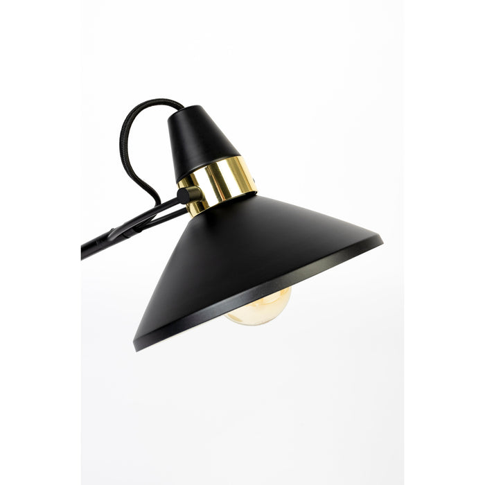 Wandlamp Verlicht Je Steel Zwart 22x22x70 cm-Tafellampen-Creating Home