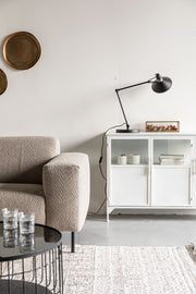 Wandlamp Verlicht Je Steel Zwart 22x22x70 cm-Tafellampen-Creating Home