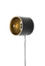 Wandlamp Sunny Rond S Metaal Zwart 17x15 cm E27-Tafellampen-Creating Home