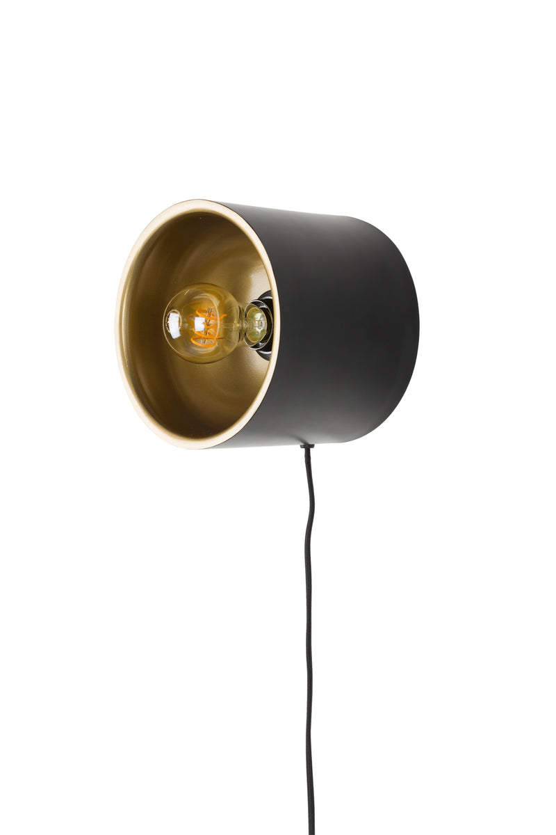 Wandlamp Verlicht Uw Iron Zwart 17x15x15 cm-Wandlampen-Creating Home