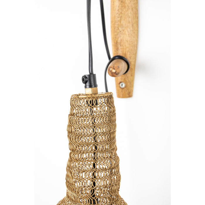 Wandlamp Zoek Naar Iron Goud 18x17x47 cm-Wandlampen-Creating Home