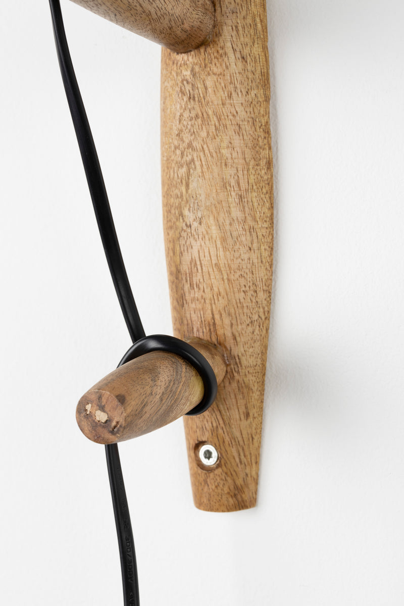 Wandlamp Zoek Naar Iron Goud 18x17x47 cm-Wandlampen-Creating Home