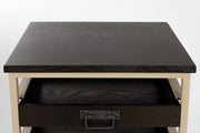 Wandplank Botan S MDF, Metaal Grijs 52x38 cm-Wandplanken-Creating Home