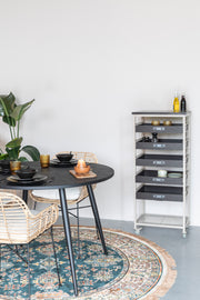 Wandplank Botan S MDF, Metaal Grijs 52x38 cm-Wandplanken-Creating Home