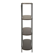 Wandplank Bruin Ijzer Ovaal 33x120 cm-Wandplanken-J-Line