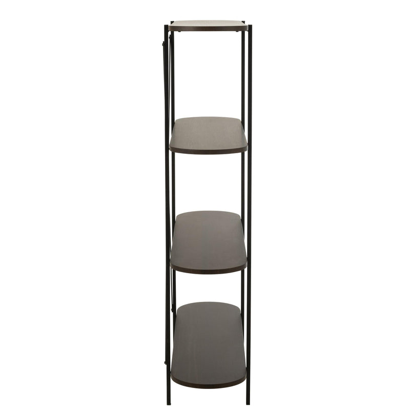 Wandplank Bruin Ijzer Ovaal 33x120 cm-Wandplanken-J-Line