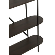 Wandplank Bruin Ijzer Ovaal 33x120 cm-Wandplanken-J-Line