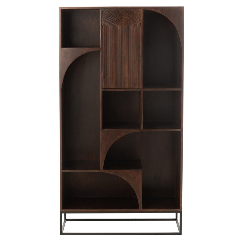 Wandplank Bruin Mangohout hout 33x90 cm-Wandplanken-J-Line
