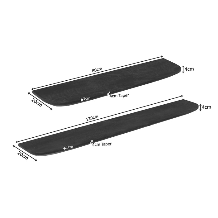 Wandplank Gusta Bruin Mangohout 80 cm
