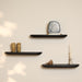 Wandplank Gusta Zwart Mangohout 60x20 cm-Wandplanken-Starfurn