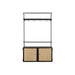 Wandplank Guuji MDF, Metaal Zwart 18x60 cm