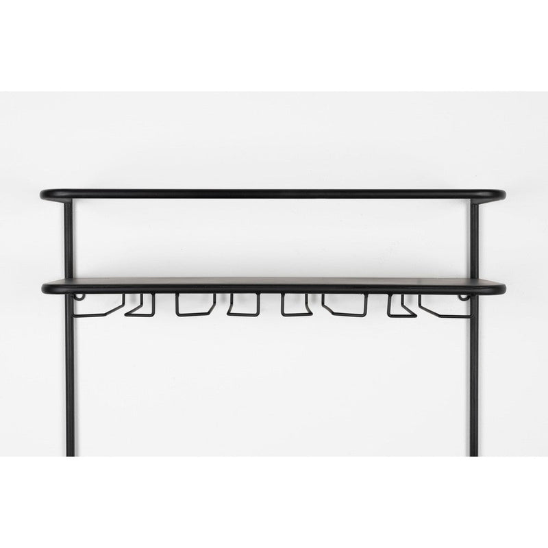 Wandplank Guuji MDF, Metaal Zwart 18x60 cm-Wandplanken-Creating Home