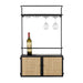Wandplank Guuji MDF, Metaal Zwart 18x60 cm-Wandplanken-Creating Home