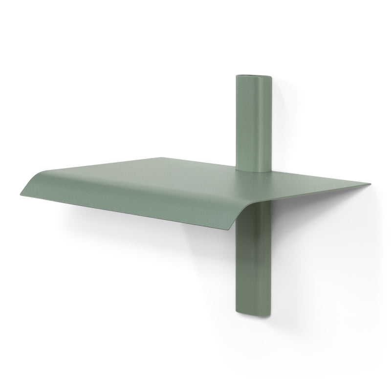 Wandplank HOLA 1 Staal Dusty Green 28x18.2x23cm Spinder Design-Wandplanken-Spinder