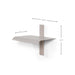 Wandplank HOLA 1 Staal Silky Taupe 28x18.2x23cm Spinder Design-Wandplanken-Spinder