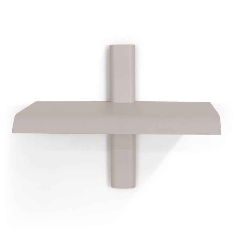 Wandplank HOLA 1 Staal Silky Taupe 28x18.2x23cm Spinder Design-Wandplanken-Spinder