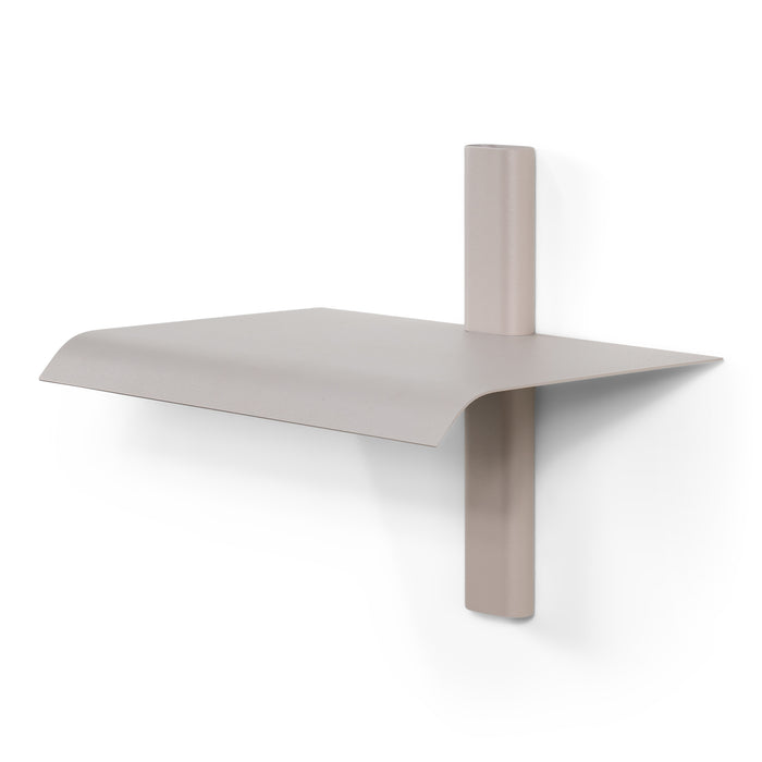 Wandplank HOLA 1 Staal Silky Taupe 28x18.2x23cm Spinder Design-Wandplanken-Spinder