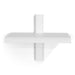 Wandplank HOLA 1 Staal Wit 28x18.2x23cm Spinder Design-Wandplanken-Spinder