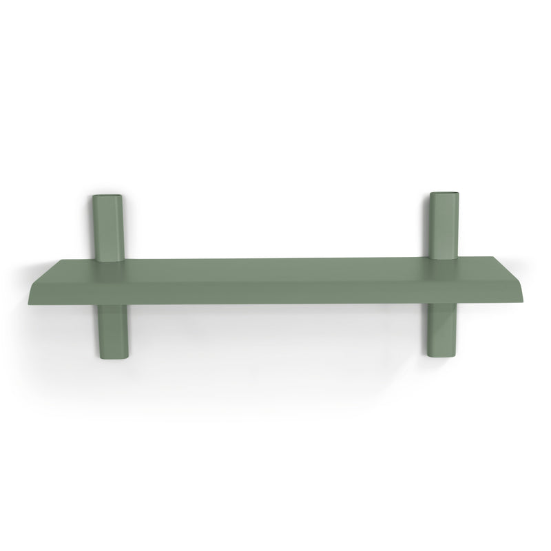 Wandplank HOLA 2 Staal Dusty Green 60x18.2x23cm Spinder Design-Wandplanken-Spinder