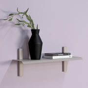 Wandplank HOLA 2 Staal Silky Taupe 60x18.2x23cm Spinder Design-Wandplanken-Spinder