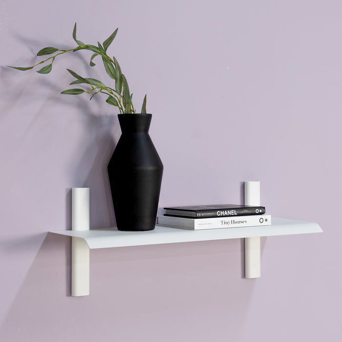 Wandplank HOLA 2 Staal Wit 60x18.2x23cm Spinder Design-Wandplanken-Spinder