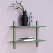 Wandplank HOLA 3 Staal Dusty Green 60x18.2x48.2cm Spinder Design-Wandplanken-Spinder