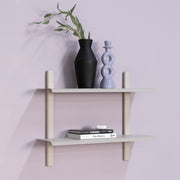Wandplank HOLA 3 Staal Silky Taupe 60x18.2x48.2cm Spinder Design-Wandplanken-Spinder